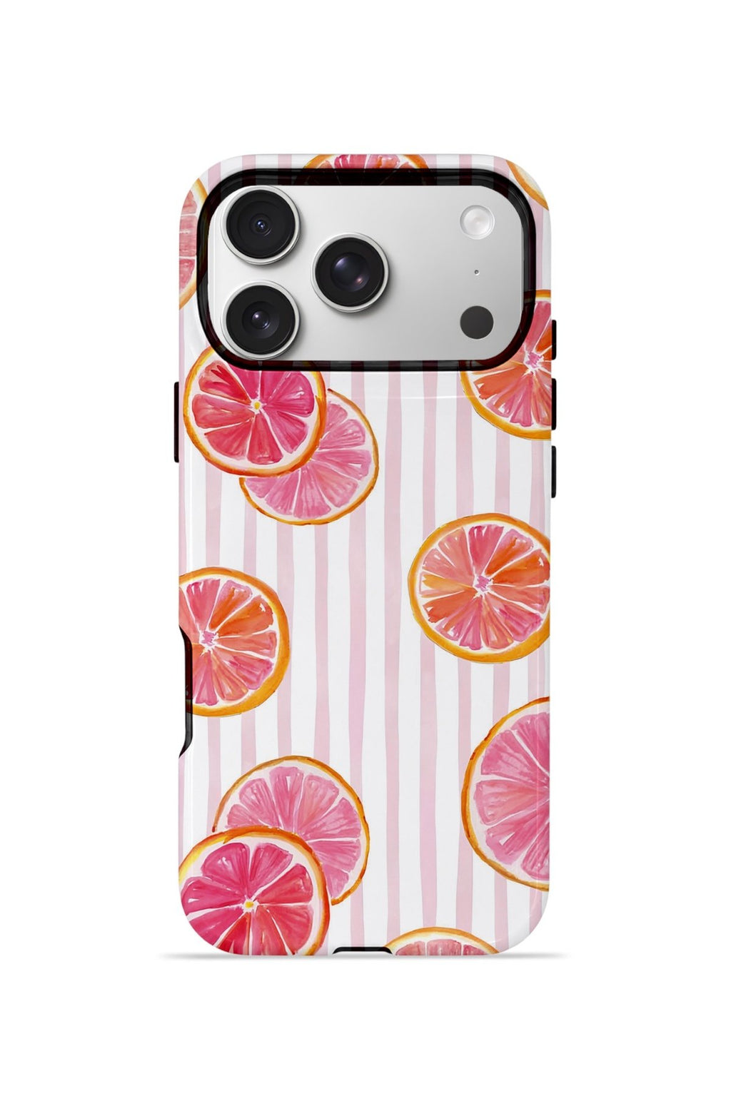 iPhone 17 Pro Max Vorian Çift Katmanlı Kılıf Pink Grapefruit Garden