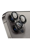 iPhone 14 Pro Max 6.7'' Metal Kamera Koruyucu Lens Siyah