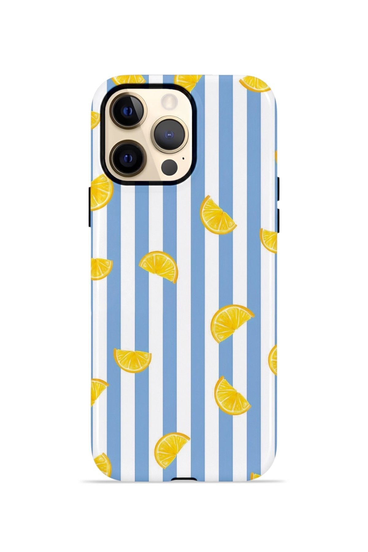 iPhone 12 Pro Vorian Çift Katmanlı MagSafe Kılıf Lemon Confetti Blue