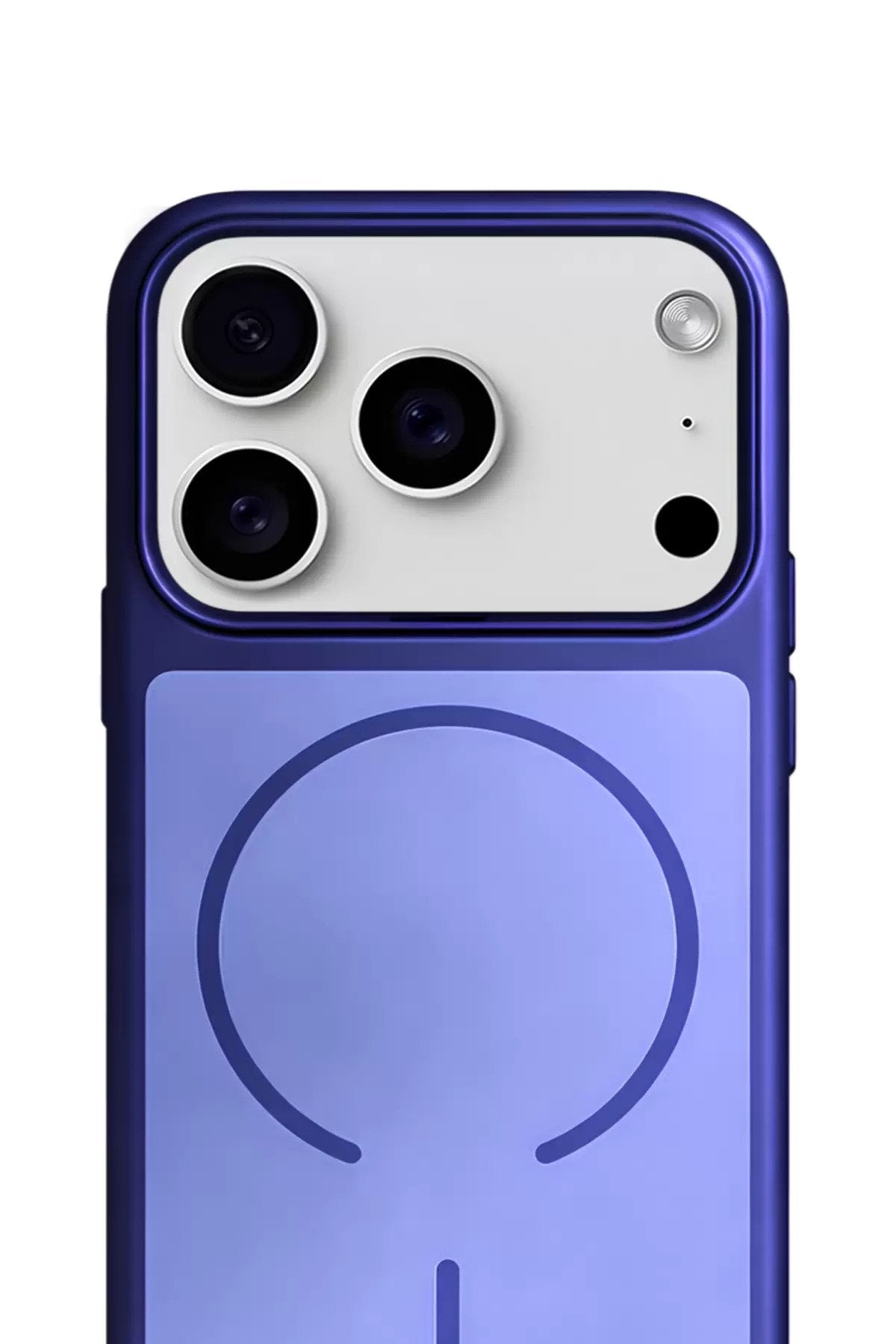 iPhone 17 Pro Max Aurion SoftTouch Metalik MagSafe Kılıf Depp Sapphire