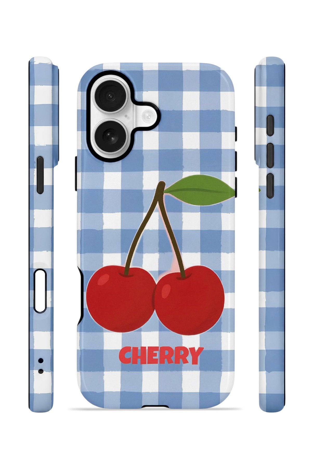 iPhone 16 Vorian Çift Katmanlı Kılıf Cherry Picnic