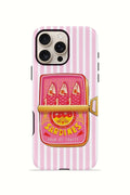 iPhone 16 Pro Max Vorian Çift Katmanlı Kılıf Sardine Club Pink