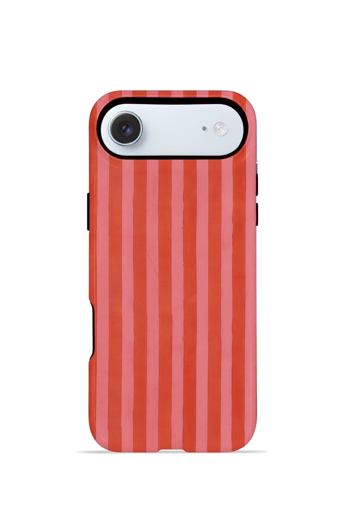 iPhone 17 Air Vorian Çift Katmanlı Kılıf Tomato Red Stripe