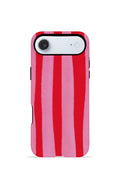 iPhone 17 Air Vorian Çift Katmanlı MagSafe Kılıf Raspberry Bold Stripe