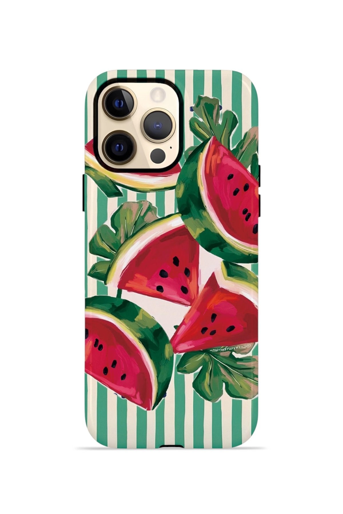 iPhone 12 Pro Vorian Çift Katmanlı MagSafe Kılıf Watermelon Cabana