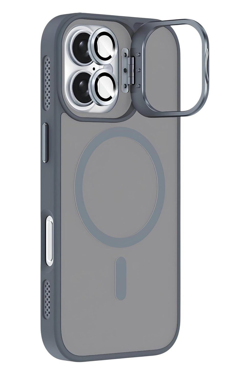 iPhone 17 6.3'' Cyrenn MagSafe Kılıf + Lens Koruyucu Titanyum Grisi