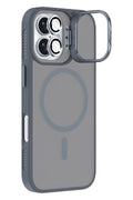 iPhone 17 6.3'' Cyrenn MagSafe Kılıf + Lens Koruyucu Titanyum Grisi