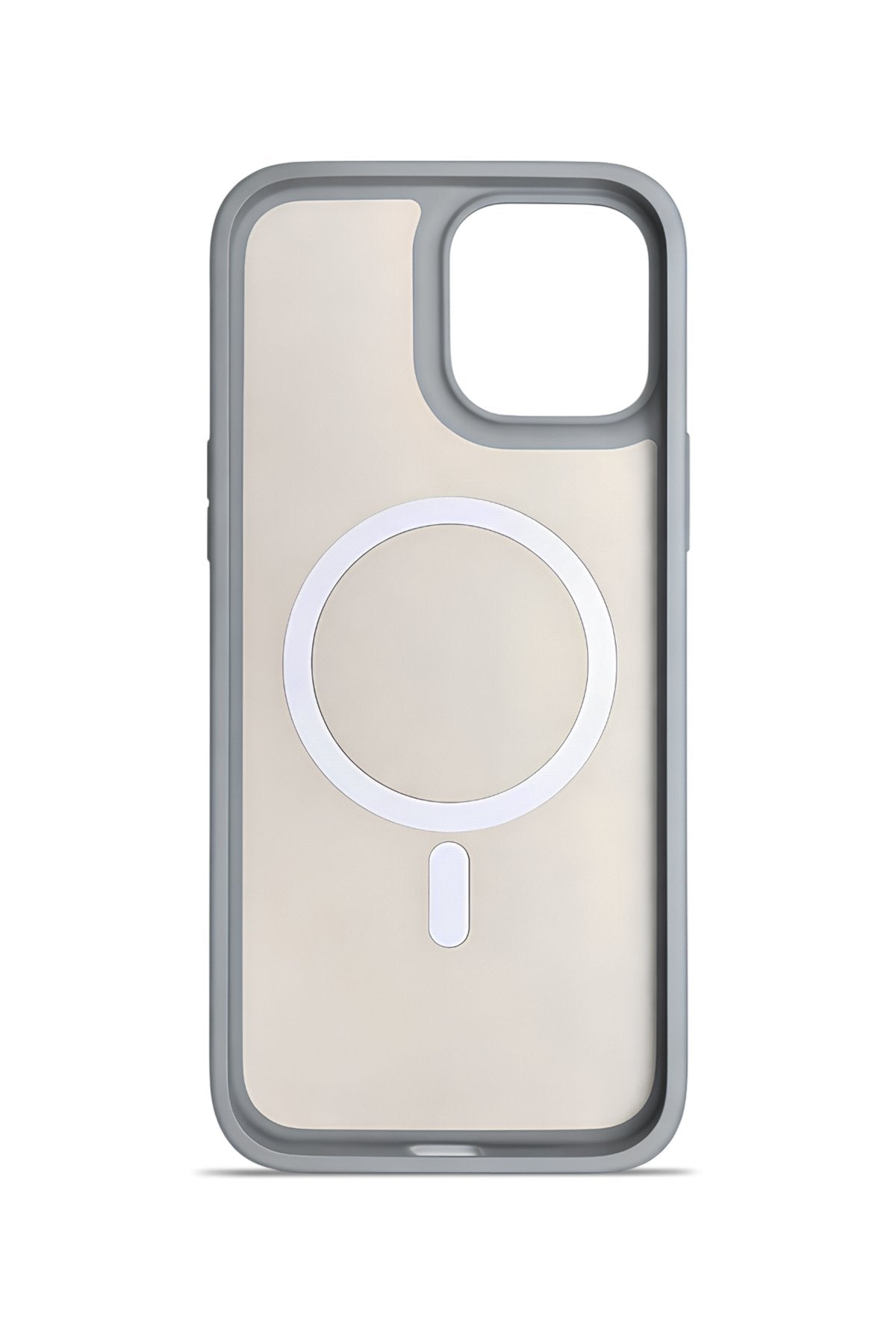 iPhone 15 Pro Max 6.7" Premium Soft Magsafe Silikon Kılıf Gri