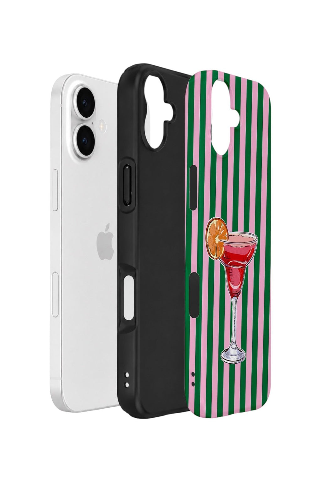 iPhone 17 Vorian Çift Katmanlı Kılıf Pink Citrus Cocktail