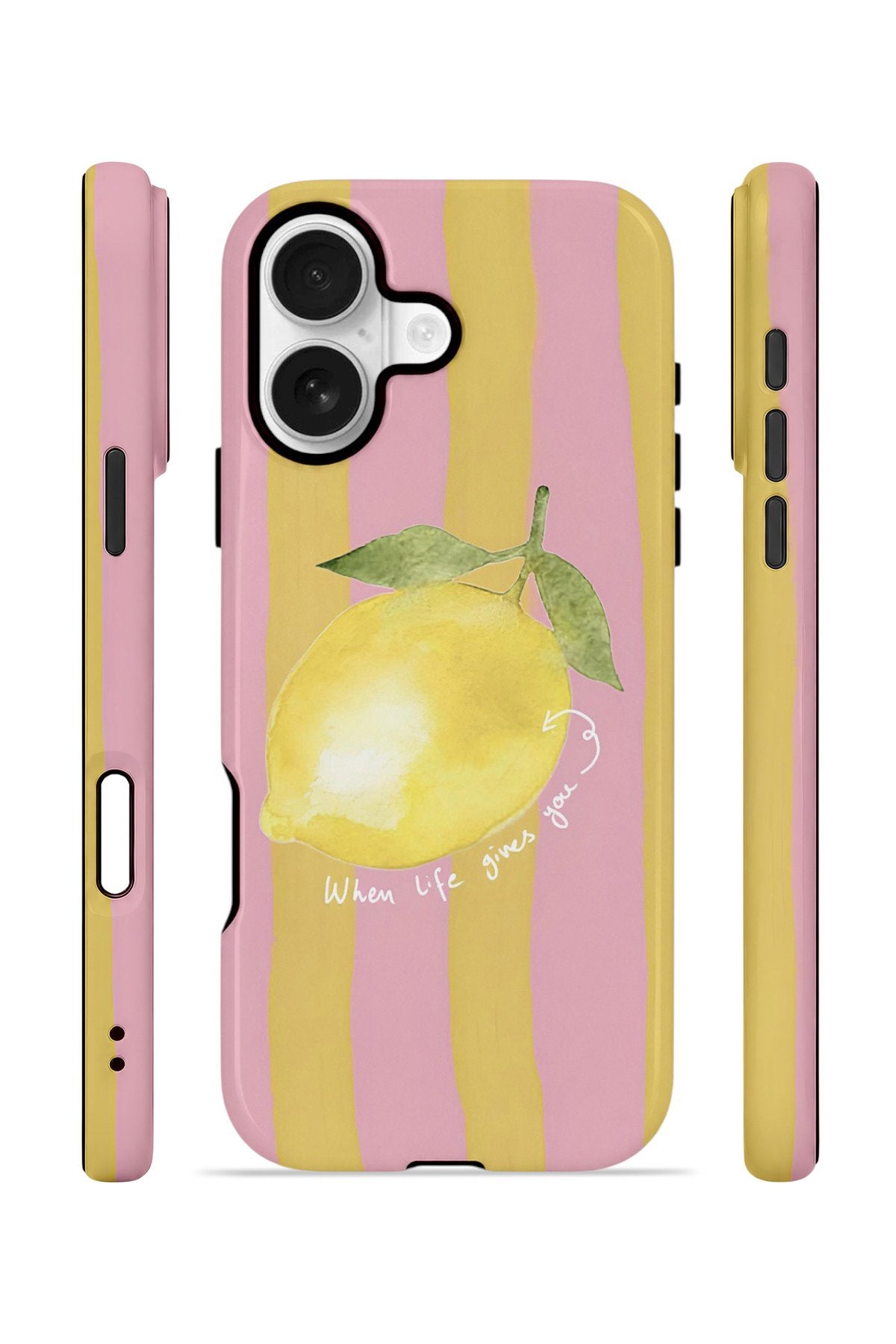 iPhone 17 Vorian Çift Katmanlı Kılıf Pink Lemon Muse