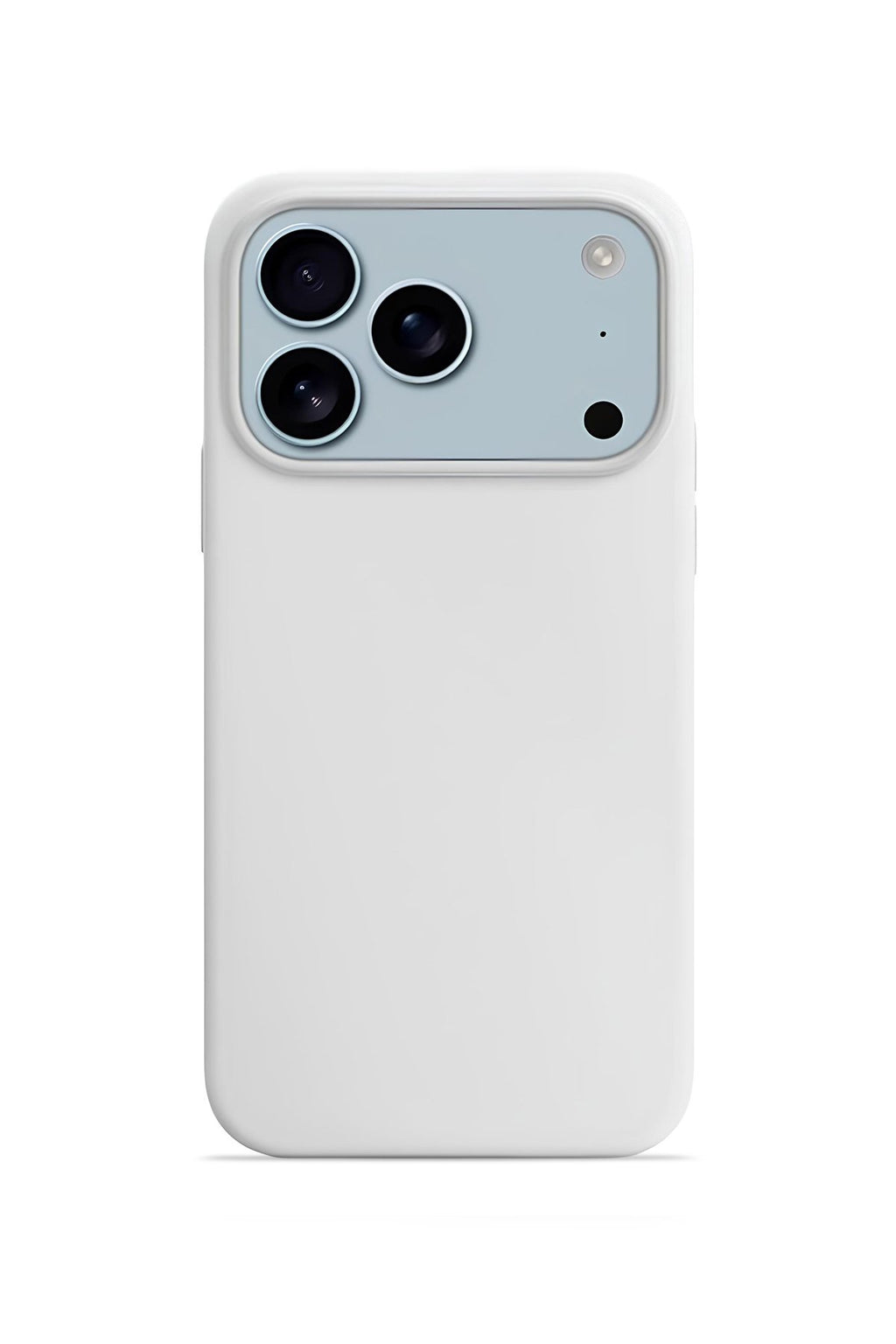 iPhone 17 Pro Max Soft Touch Lansman Silikon Kılıf İnci Beyazı