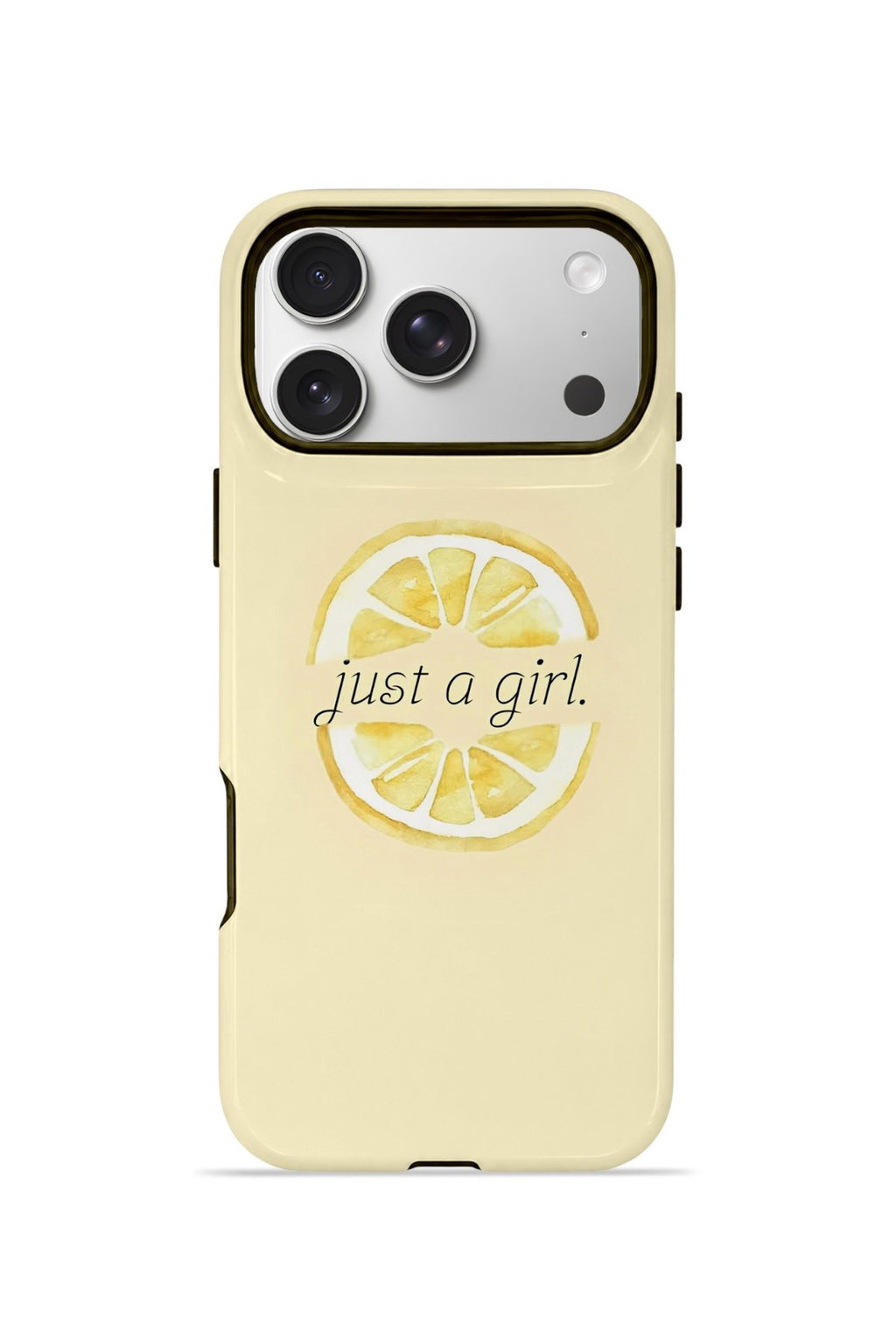 iPhone 17 Pro Max Vorian Çift Katmanlı Kılıf Just A Girl Lemon