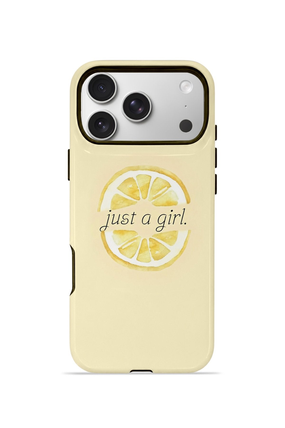 iPhone 17 Pro Max Vorian Çift Katmanlı Kılıf Just A Girl Lemon