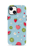 iPhone 13 Vorian Çift Katmanlı MagSafe Kılıf Fruit Confetti Sky