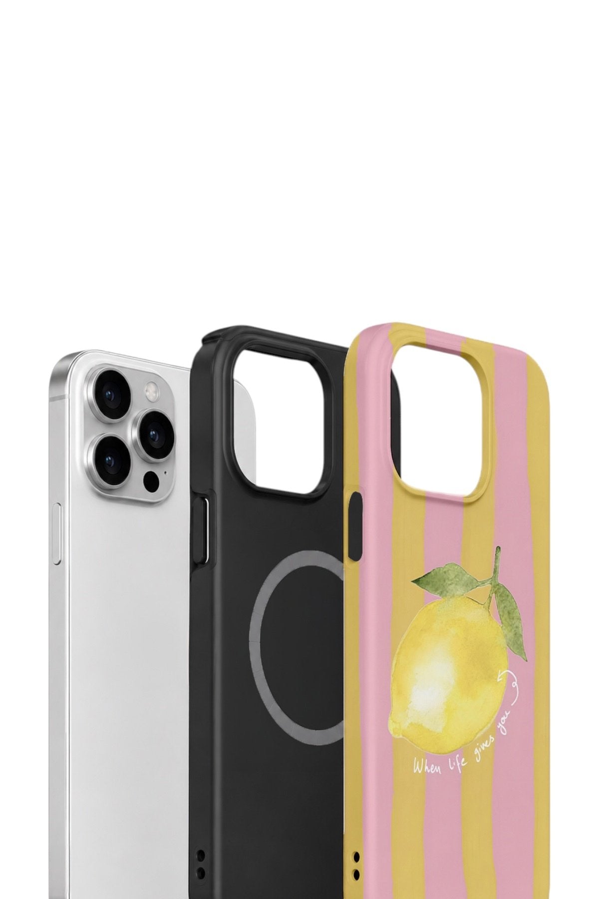 iPhone 12 Pro Max Vorian Çift Katmanlı MagSafe Kılıf Pink Lemon Muse