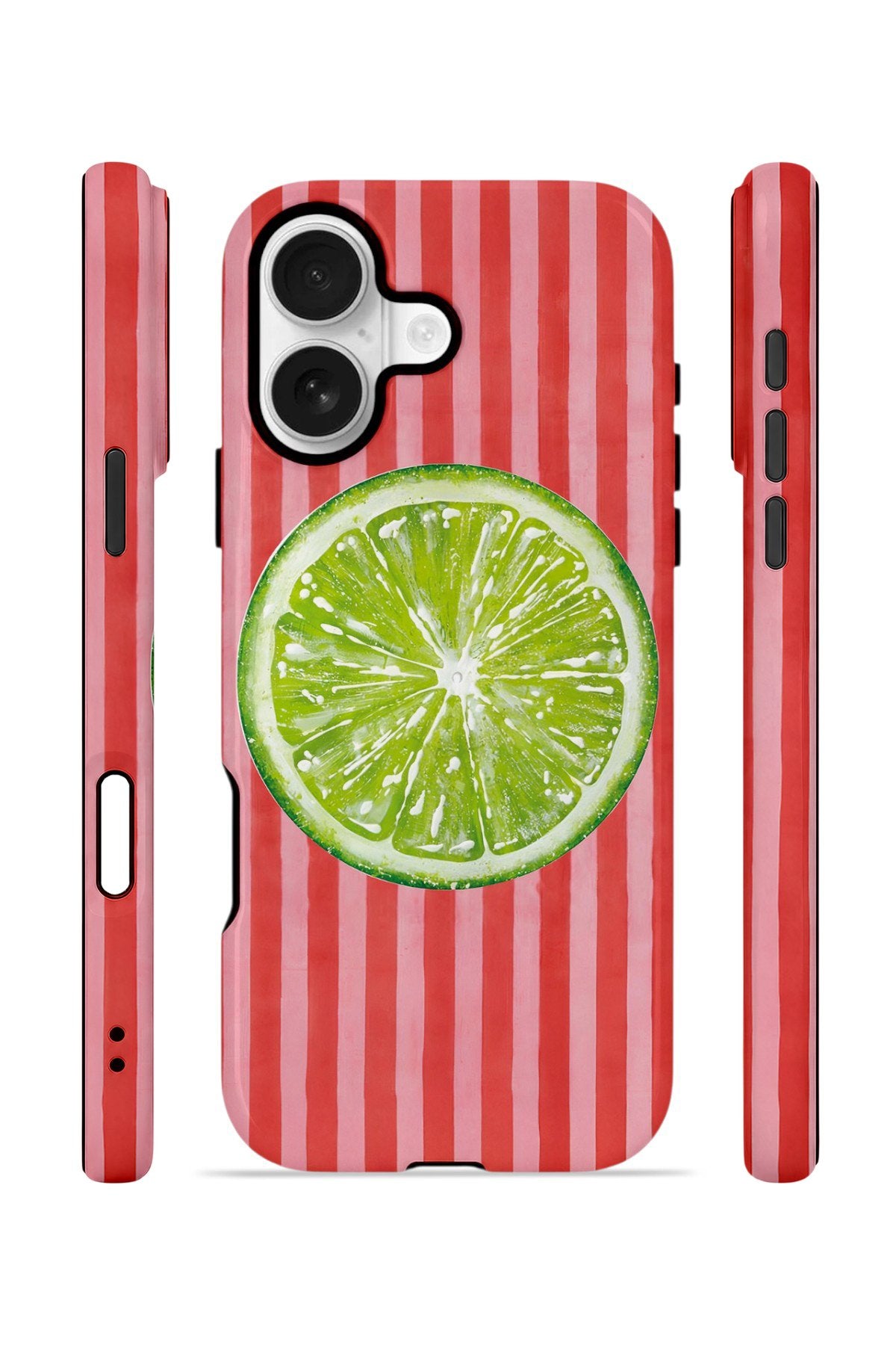 iPhone 16 Vorian Çift Katmanlı Kılıf Lime Slice Pop