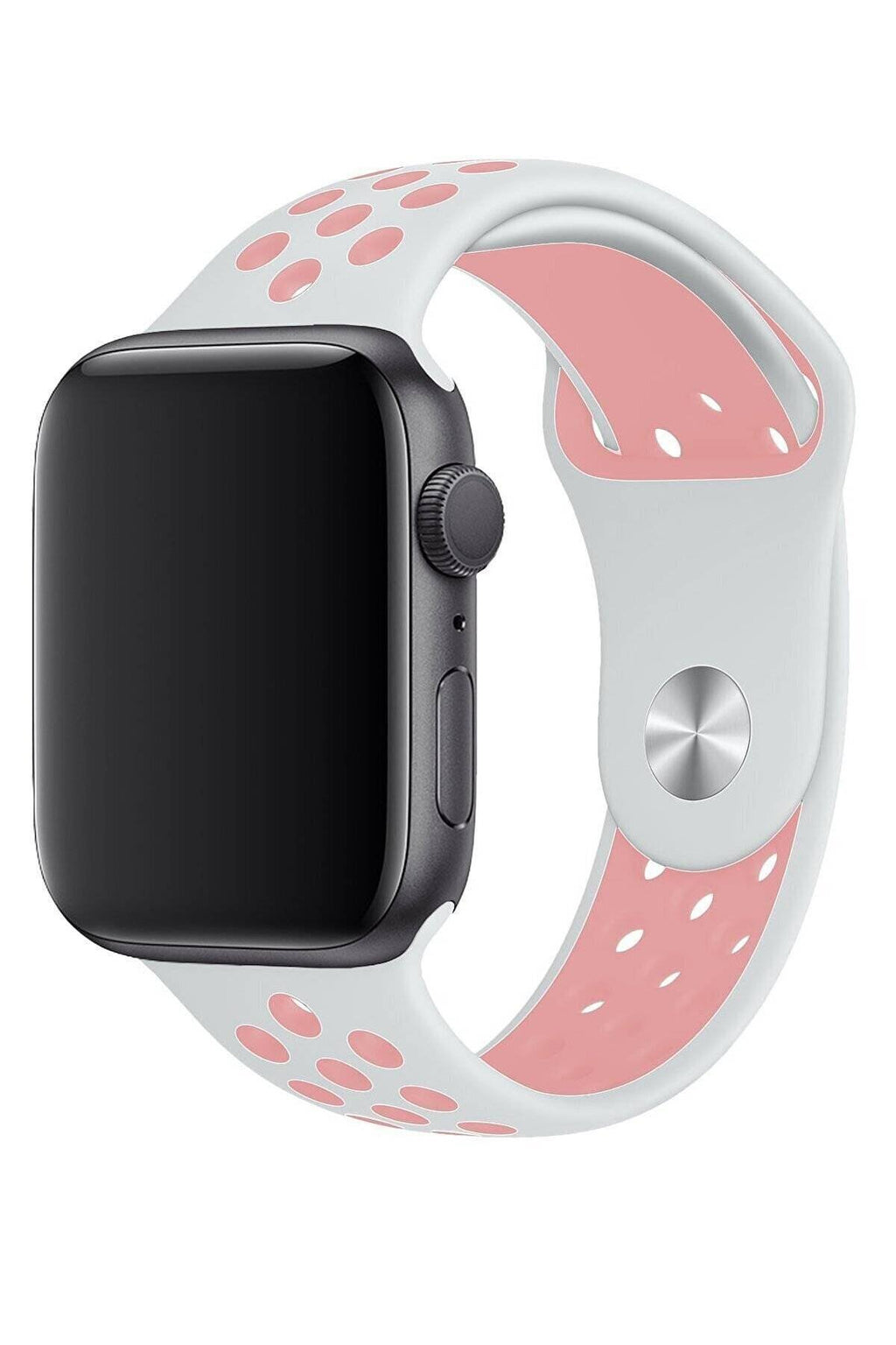 Apple Watch Series Fileli Kordon Beyaz-Pembe