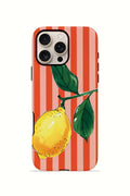 iPhone 16 Pro Vorian Çift Katmanlı MagSafe Kılıf Sicilian Lemon Red Stripe