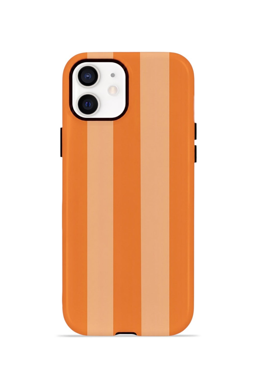iPhone 11 Vorian Çift Katmanlı Kılıf Orange Cream Stripe