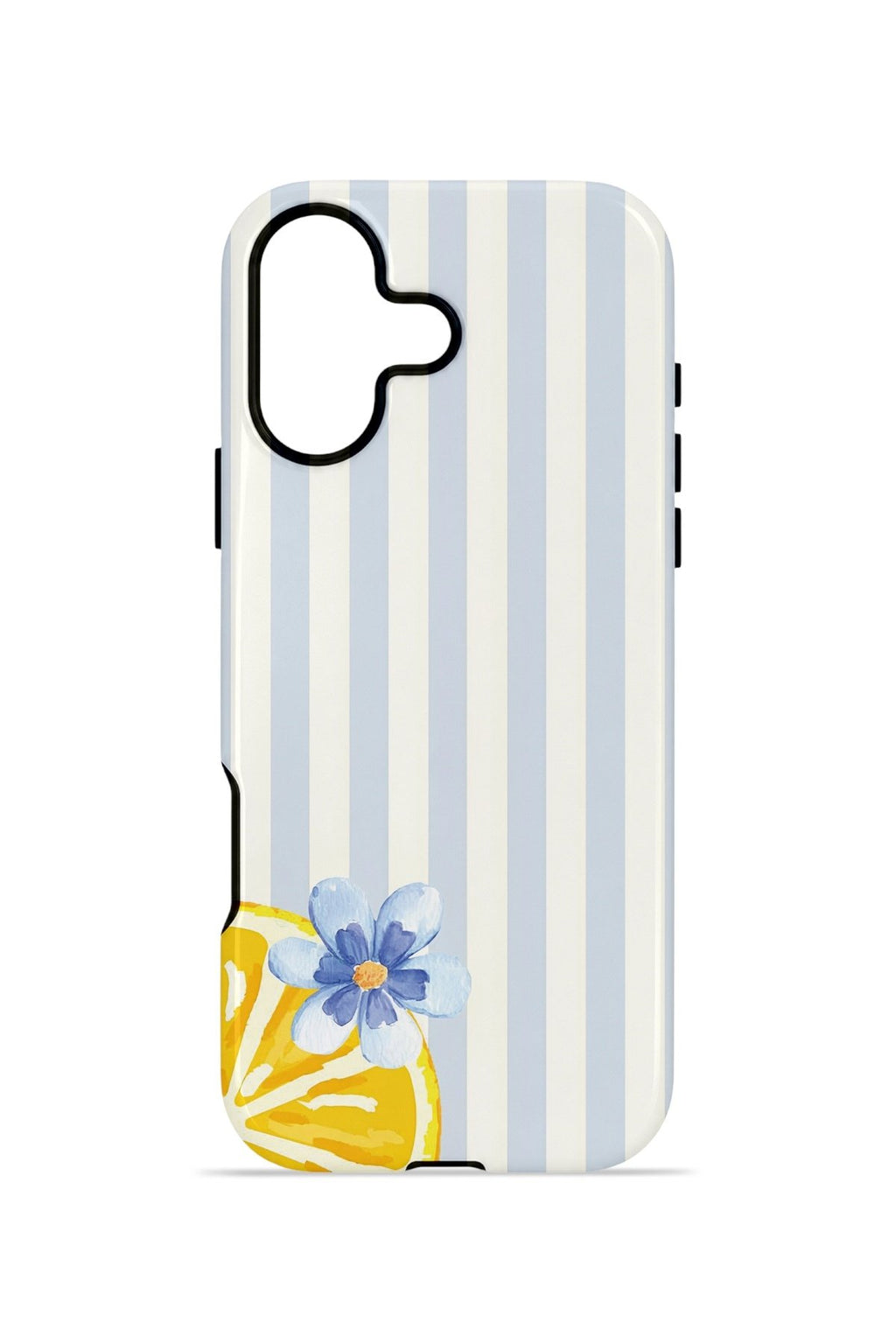 iPhone 16 Plus Vorian Çift Katmanlı Kılıf Blue Lemon Blossom