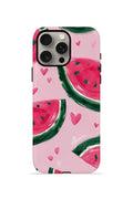 iPhone 15 Pro Vorian Çift Katmanlı MagSafe Kılıf Watermelon Hearts