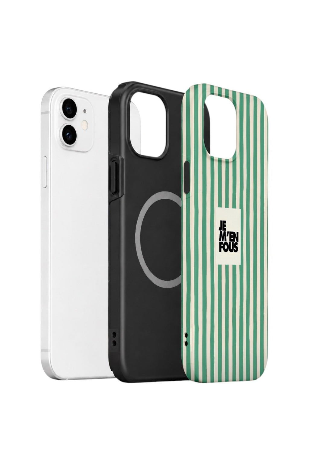 iPhone 12 Vorian Çift Katmanlı MagSafe Kılıf Je M En Fous Green