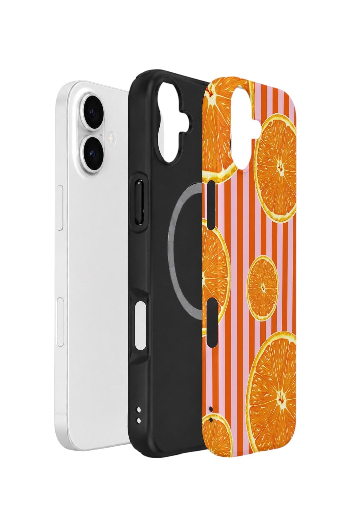iPhone 16 Plus Vorian Çift Katmanlı MagSafe Kılıf Sunset Orange Grove