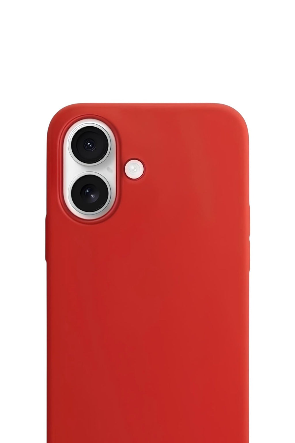 iPhone 17 Soft Touch Lansman Silikon Kılıf Ateş Kırmızısı