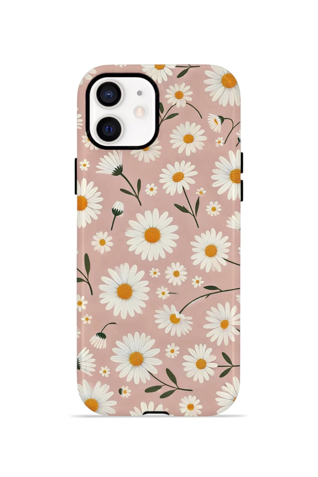 iPhone 12 Vorian Çift Katmanlı MagSafe Kılıf Daisy Mocha Garden