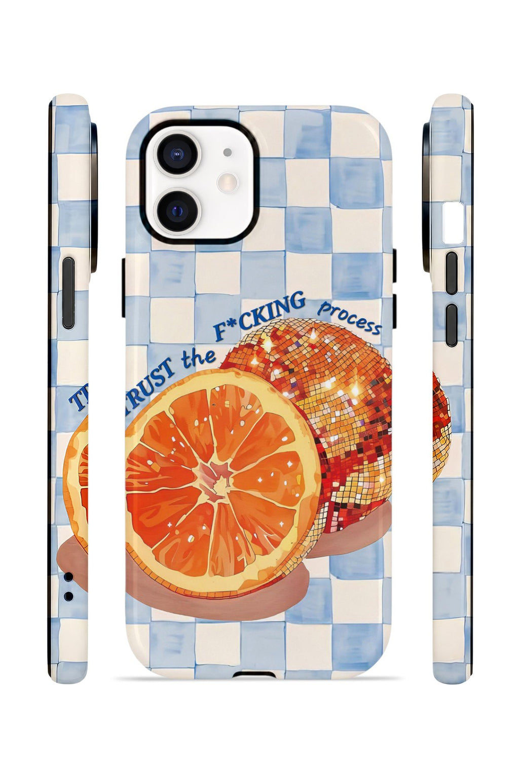 iPhone 11 Vorian Çift Katmanlı MagSafe Kılıf Orange Press Collage