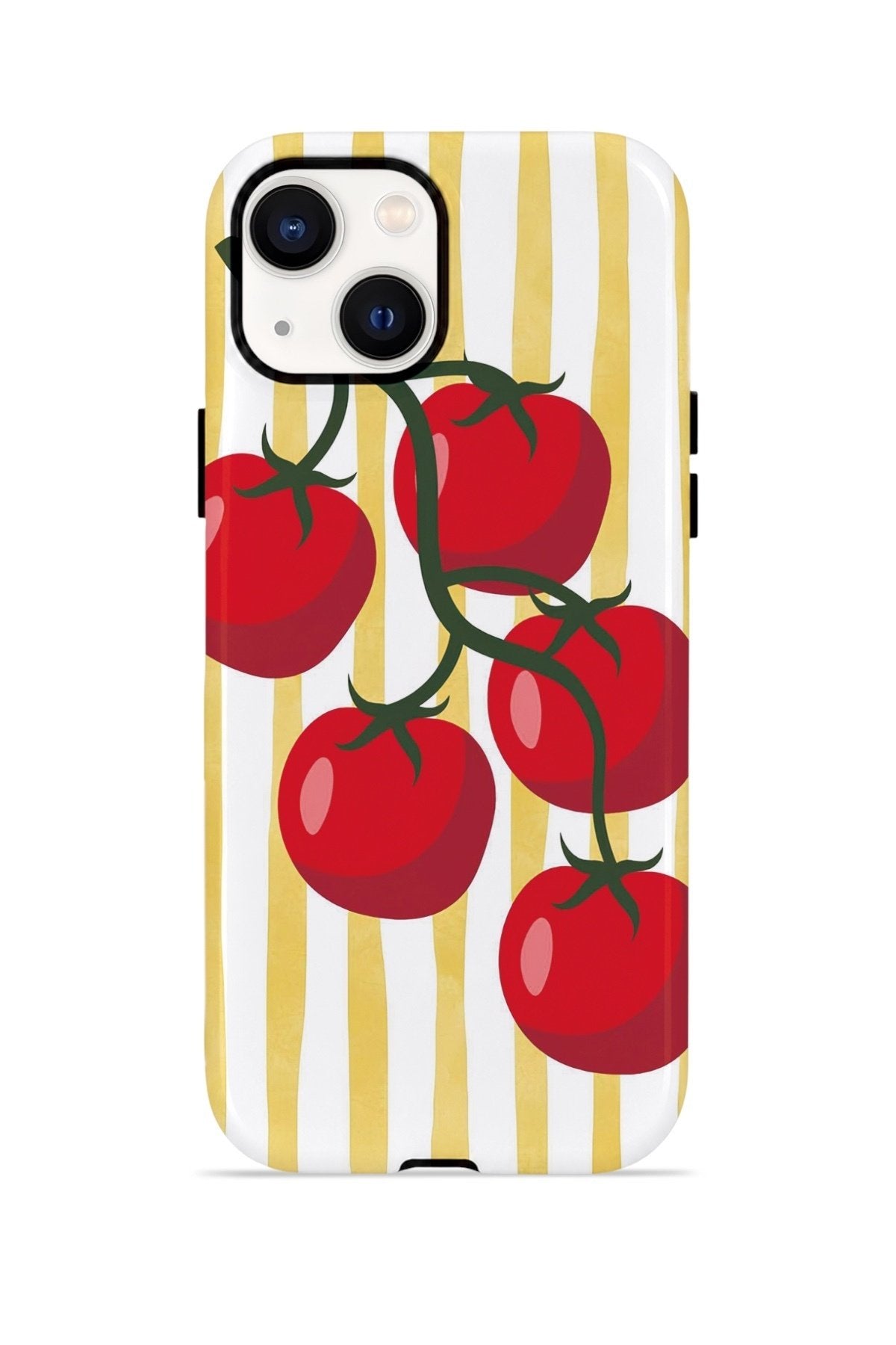 iPhone 14 Plus Vorian Çift Katmanlı Kılıf Tomato Market Stripe