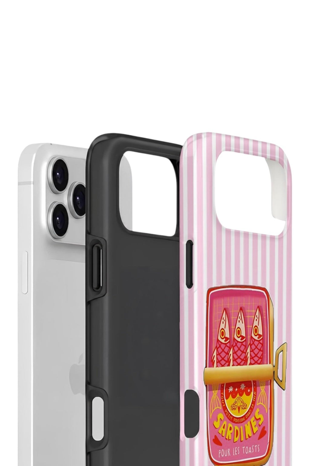 iPhone 17 Pro Max Vorian Çift Katmanlı Kılıf Sardine Club Pink