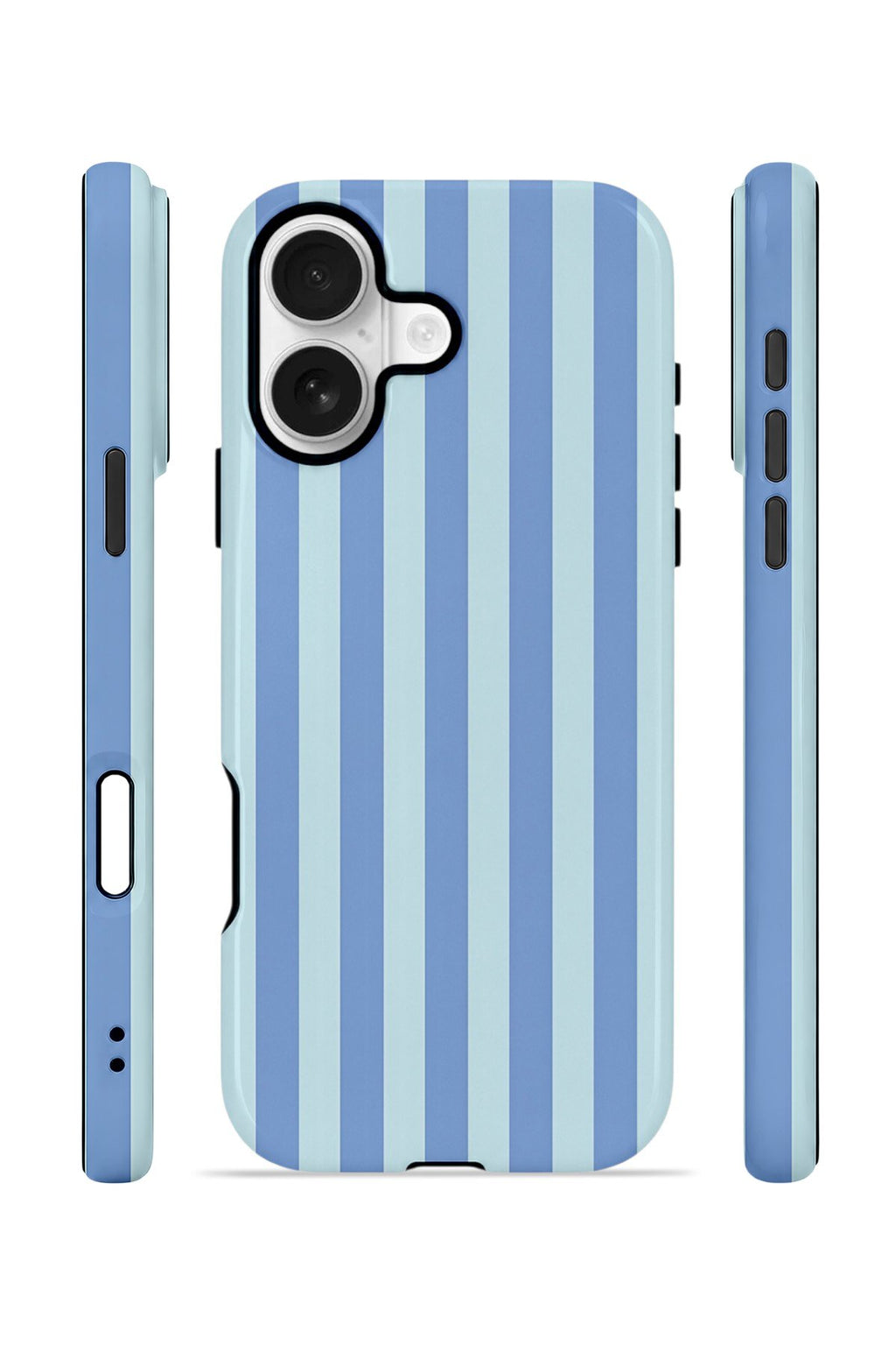 iPhone 16 Plus Vorian Çift Katmanlı Kılıf Blue Gelato Stripe
