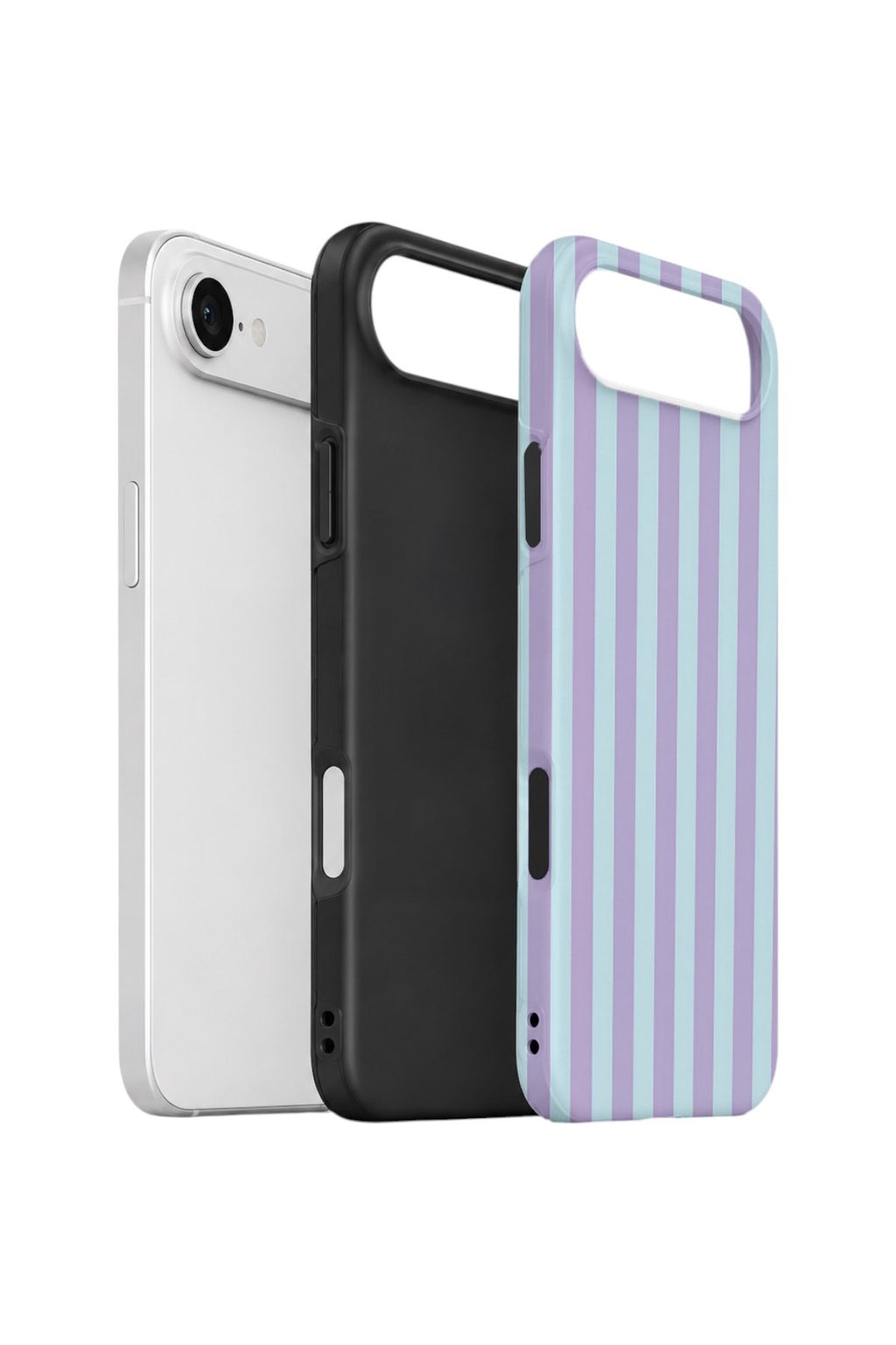 iPhone 17 Air Vorian Çift Katmanlı Kılıf Lilac Riviera Stripe
