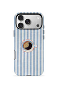 iPhone 17 Pro Vorian Çift Katmanlı Kılıf Morning Coffee Stripe