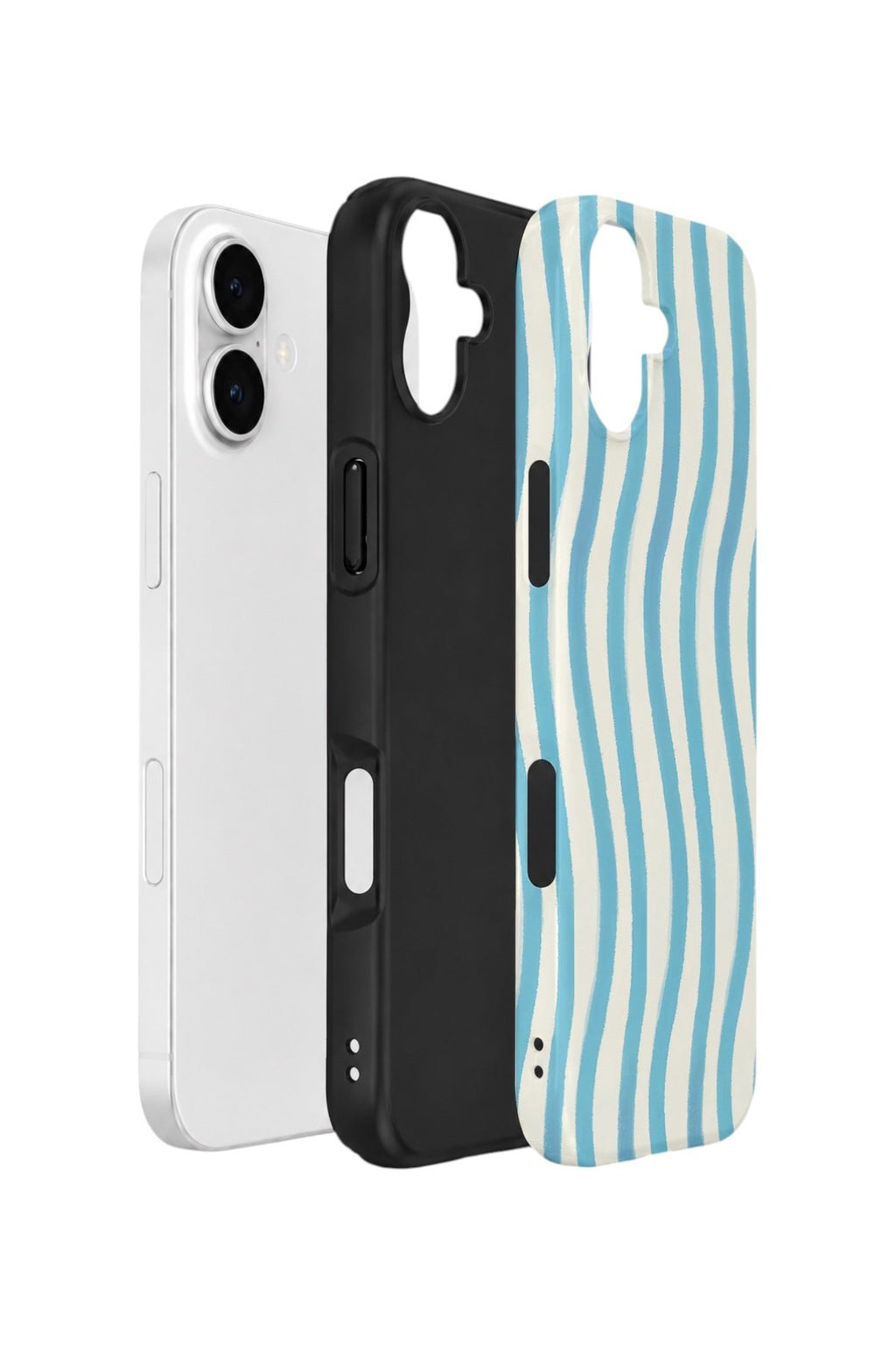 iPhone 16 Plus Vorian Çift Katmanlı Kılıf Aqua Wave Riviera
