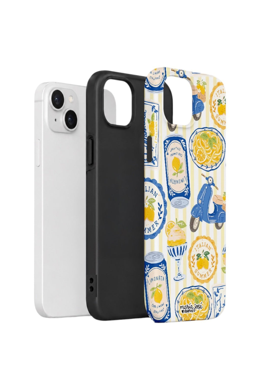 iPhone 15 Plus Vorian Çift Katmanlı Kılıf Italian Tableware