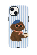 iPhone 14 Vorian Çift Katmanlı Kılıf Cafe Dog Riviera