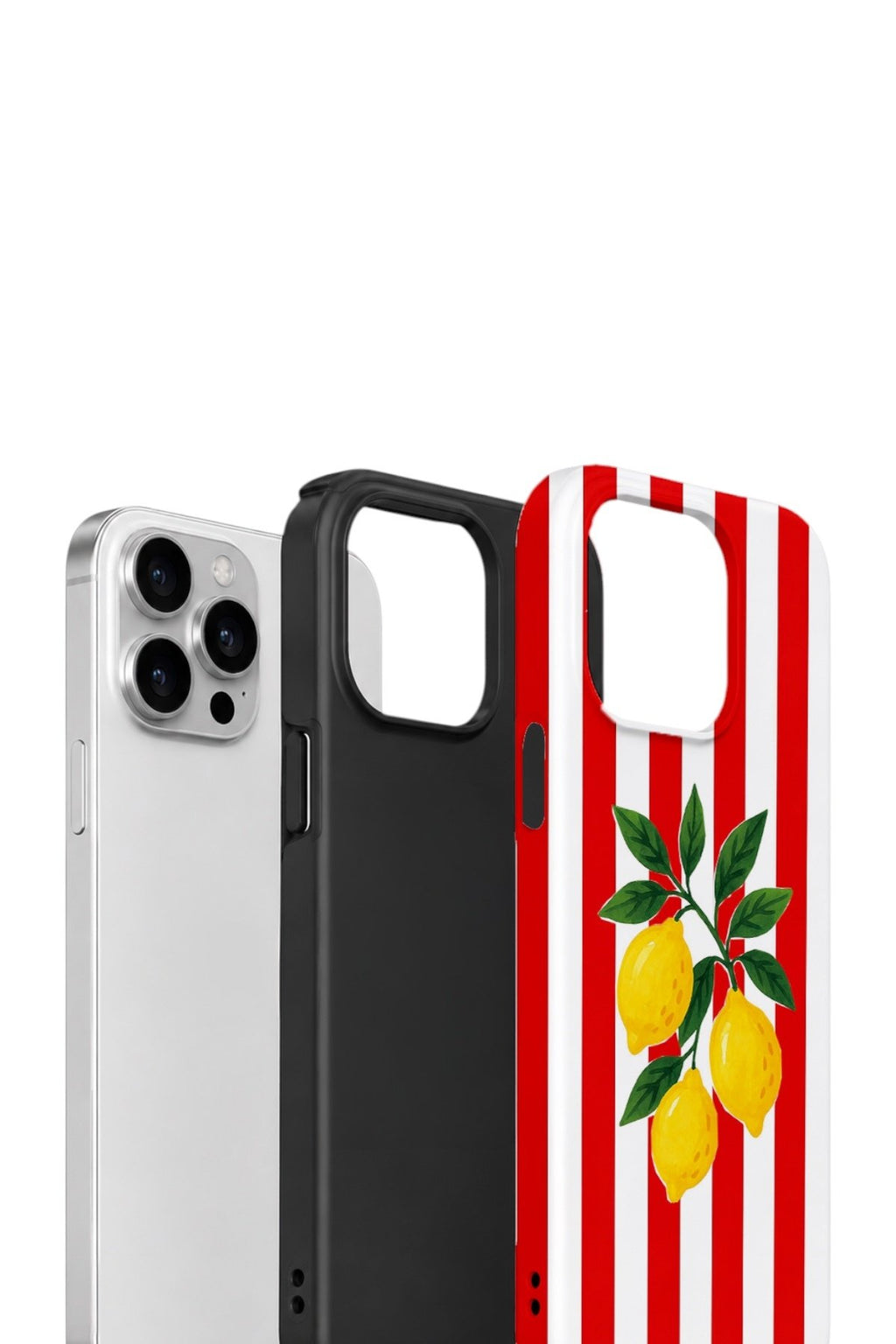 iPhone 15 Pro Max Vorian Çift Katmanlı Kılıf Lemon Parade Red