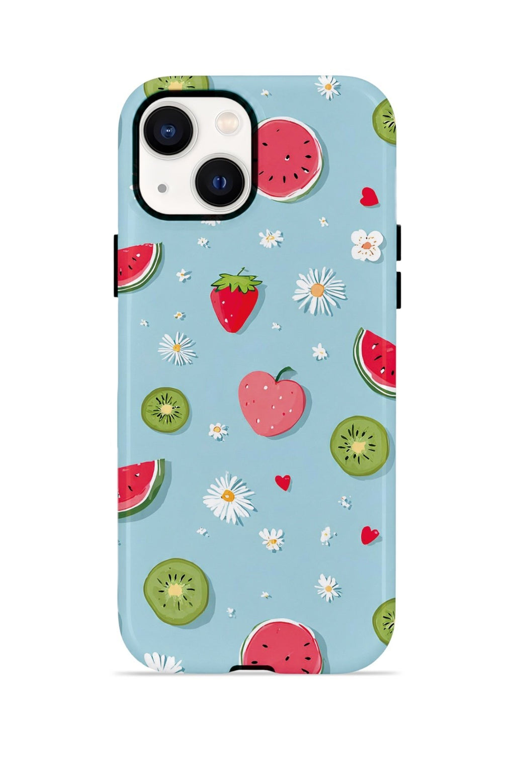 iPhone 14 Plus Vorian Çift Katmanlı Kılıf Fruit Confetti Sky