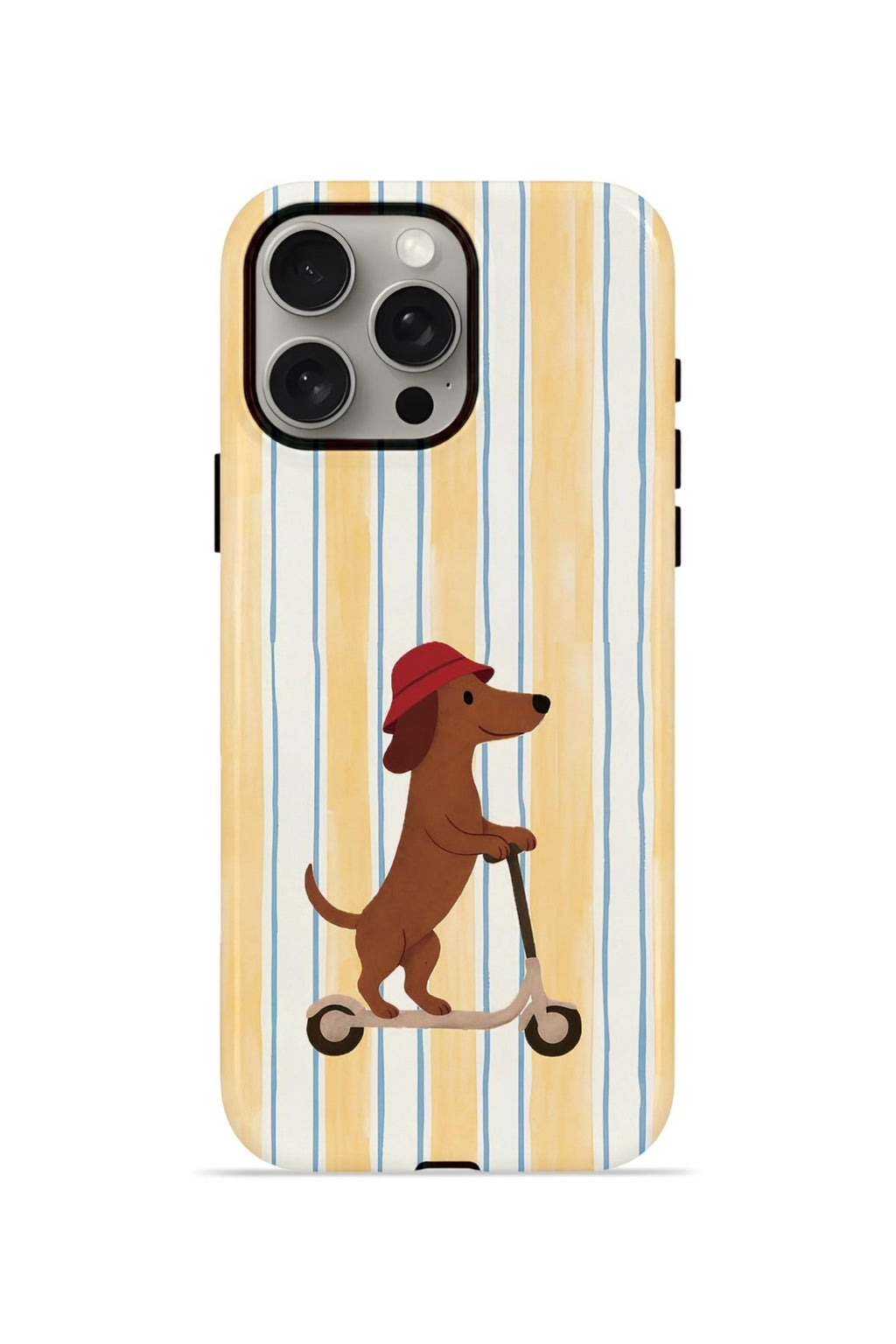 iPhone 15 Pro Max Vorian Çift Katmanlı Kılıf Dachshund Riviera