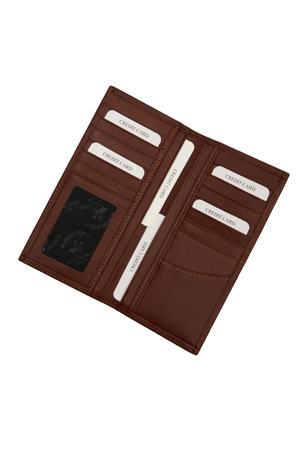 Hakiki Deri Telefonlu Kahverengi Cüzdan