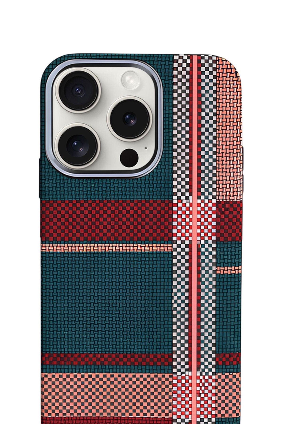Nox Craft iPhone 14 Pro 6.1" MagSafe Karbon Kılıf Heritage Loom