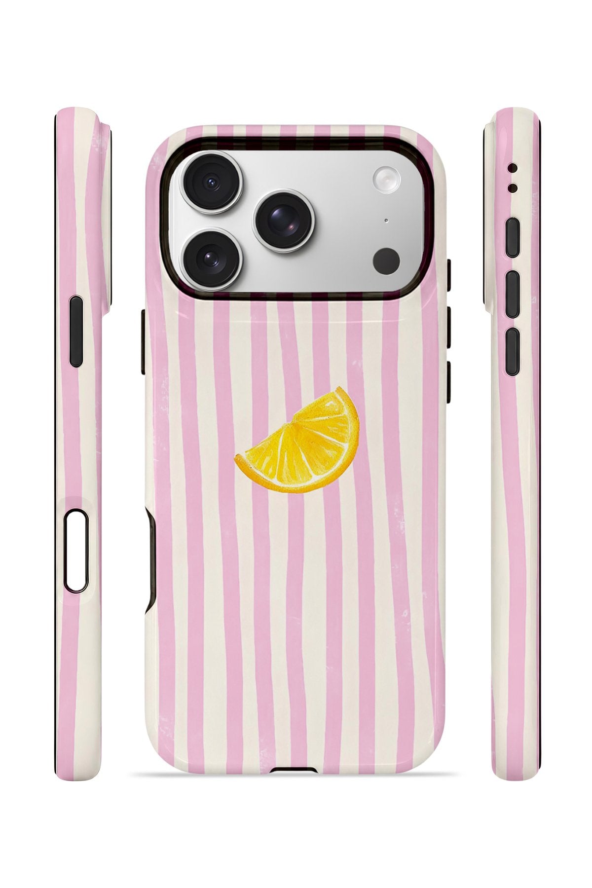 iPhone 17 Pro Max Vorian Çift Katmanlı Kılıf Pink Lemon Drop
