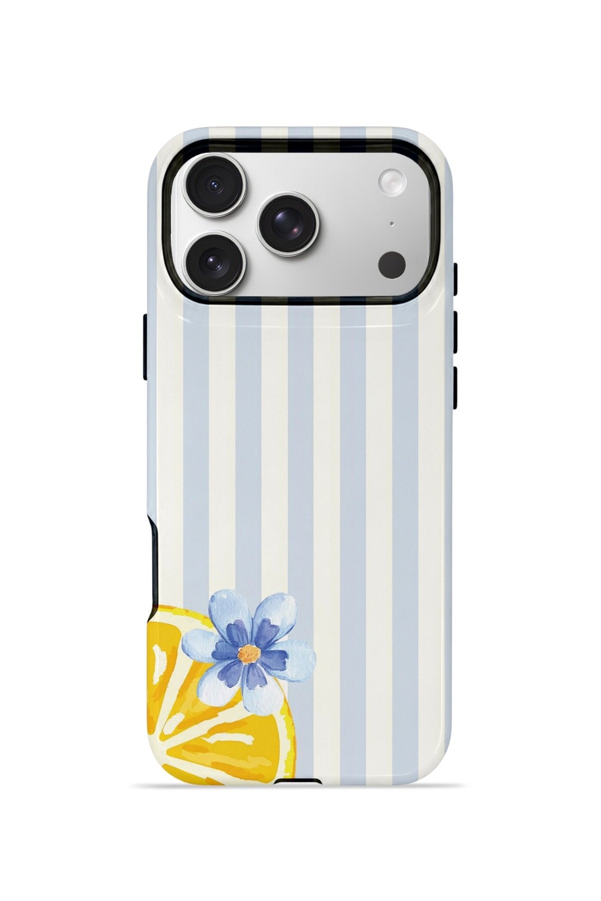 iPhone 17 Pro Max Vorian Çift Katmanlı MagSafe Kılıf Blue Lemon Blossom