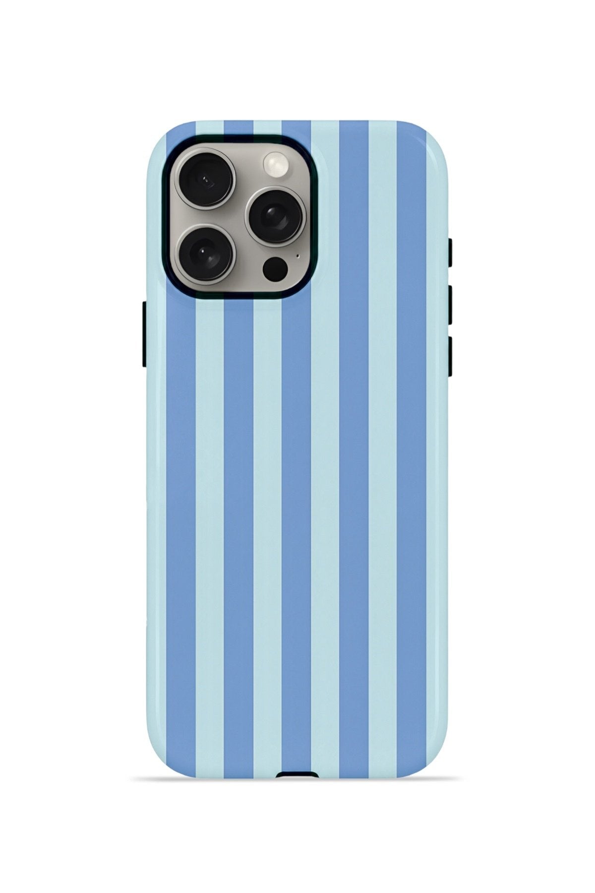 iPhone 15 Pro Max Vorian Çift Katmanlı MagSafe Kılıf Blue Gelato Stripe