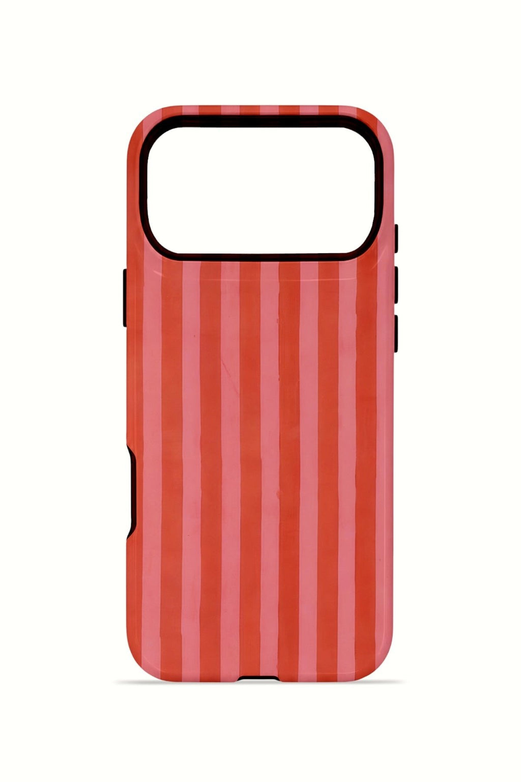 iPhone 17 Pro Max Vorian Çift Katmanlı Kılıf Tomato Red Stripe