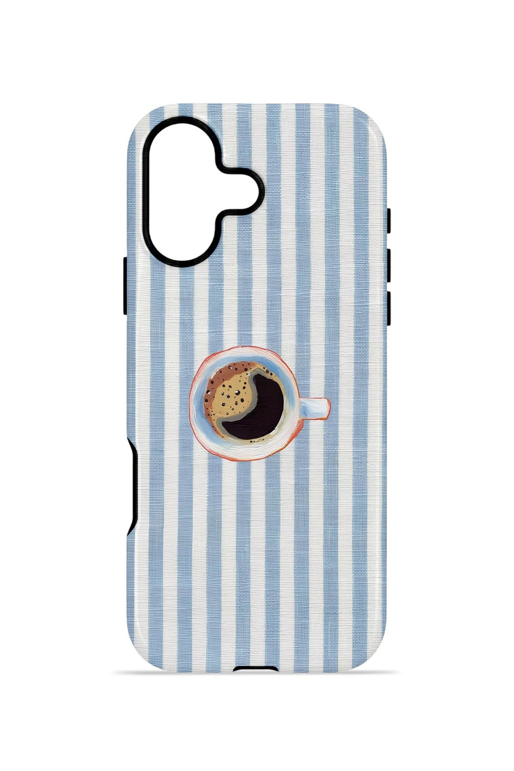iPhone 16 Vorian Çift Katmanlı MagSafe Kılıf Morning Coffee Stripe