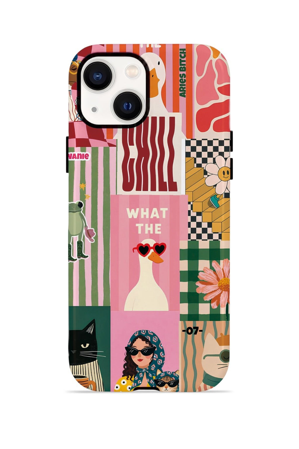 iPhone 15 Vorian Çift Katmanlı Kılıf Dolce Vita Collage