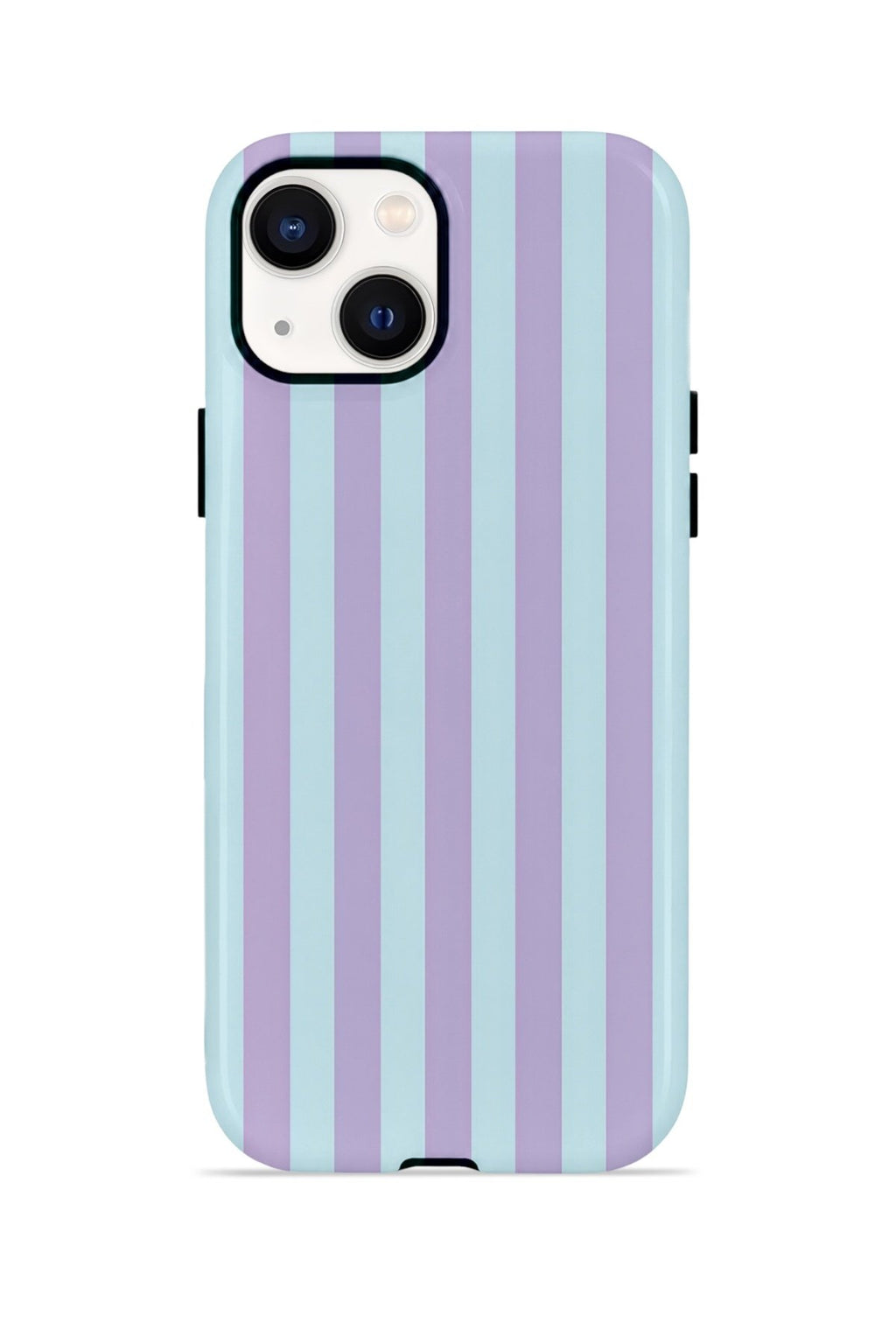 iPhone 14 Vorian Çift Katmanlı MagSafe Kılıf Lilac Riviera Stripe